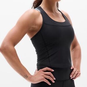 Athleta Interval Tank Top Racerback Quick Drying Activewear Black Size S